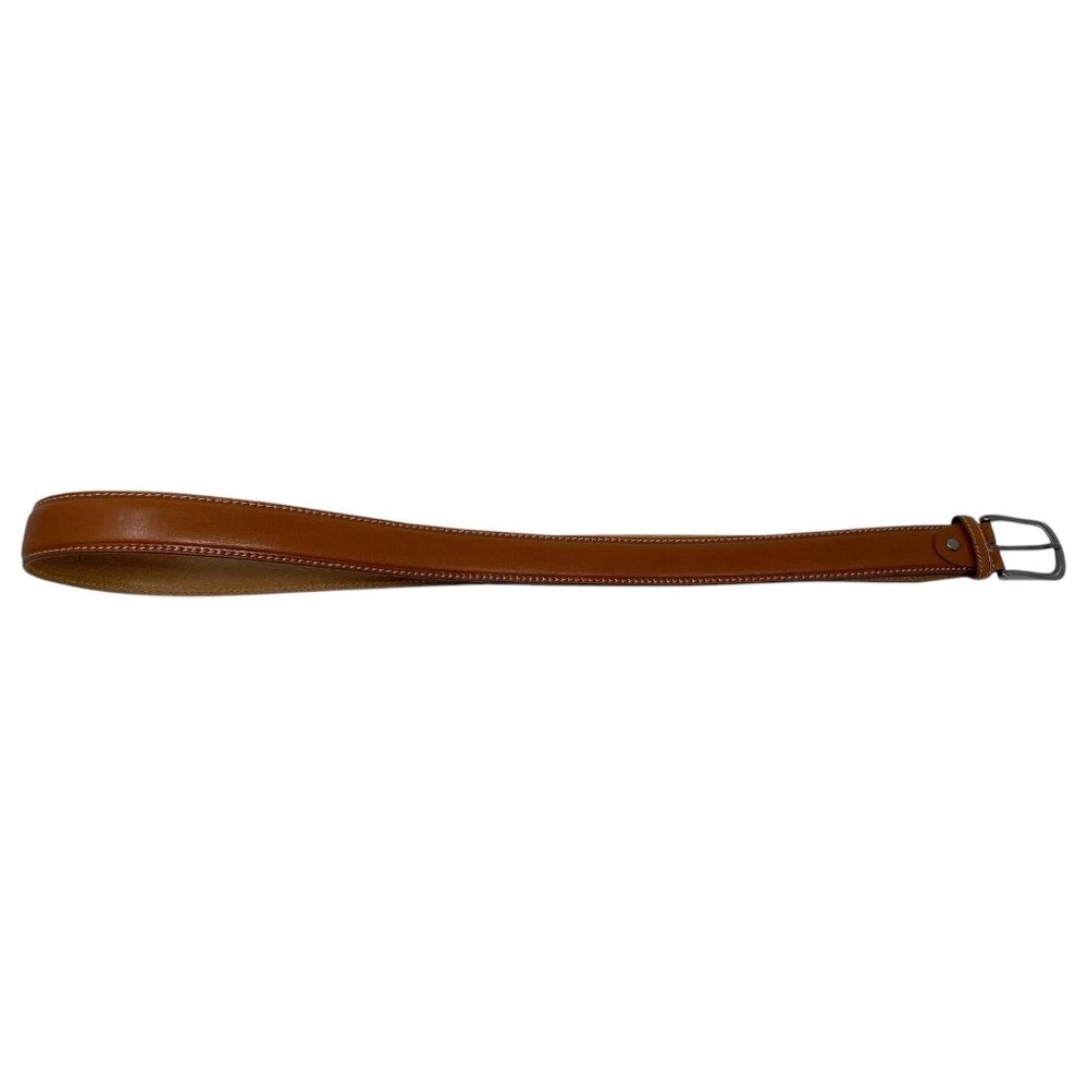 Mens‎ Tan Genuine Leather Belt Made in Italy Size 110/115 US 42 - 44 Business - Picture 2 of 8